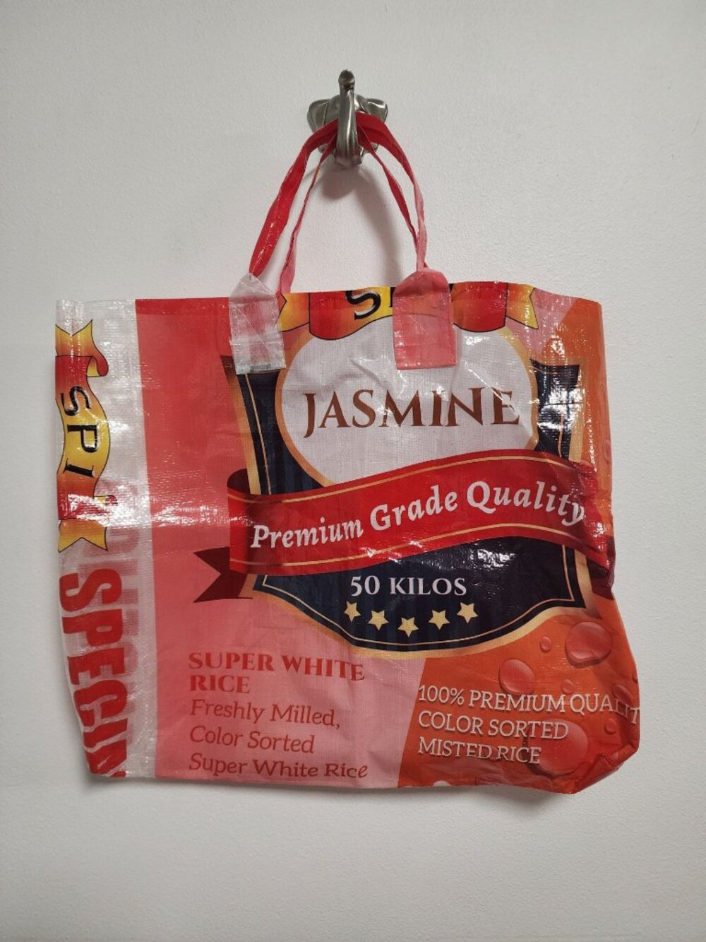 Rice bag made into bag medium sized